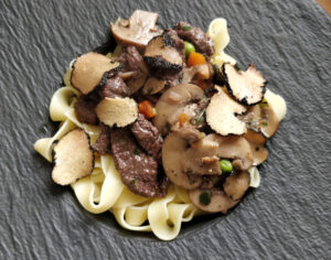 Fettuccine mit Rinderfilet und Trüffel