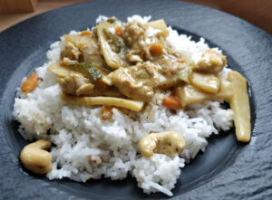 Grünes Thai Curry mit Huhn